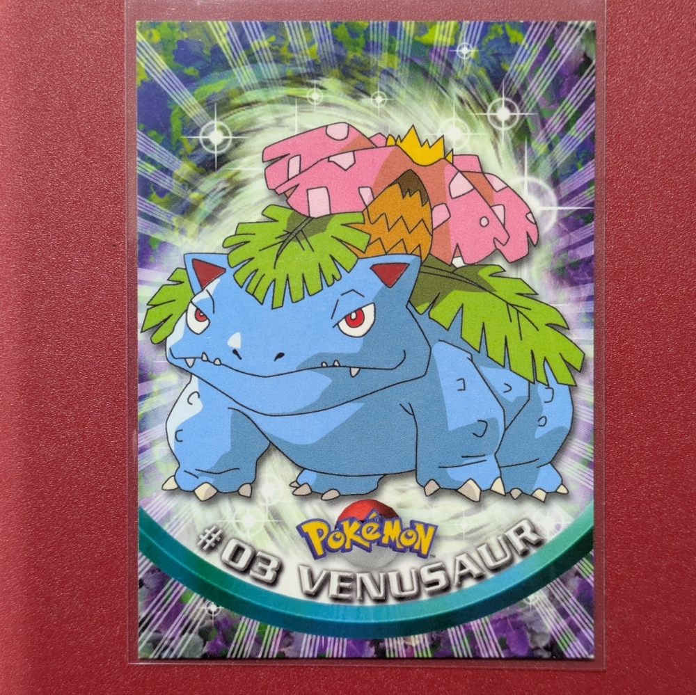 VENUSAUR #03 🔥 POKEMON 1999 TOPPS TV Animation Edition VG